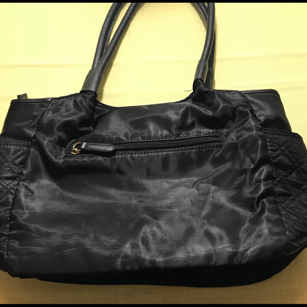 Price✂️Nicole Miller black satin hobo handbag - Picture 6 of 8